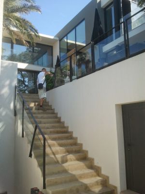 gardes corps en fer et verre a  Bandol